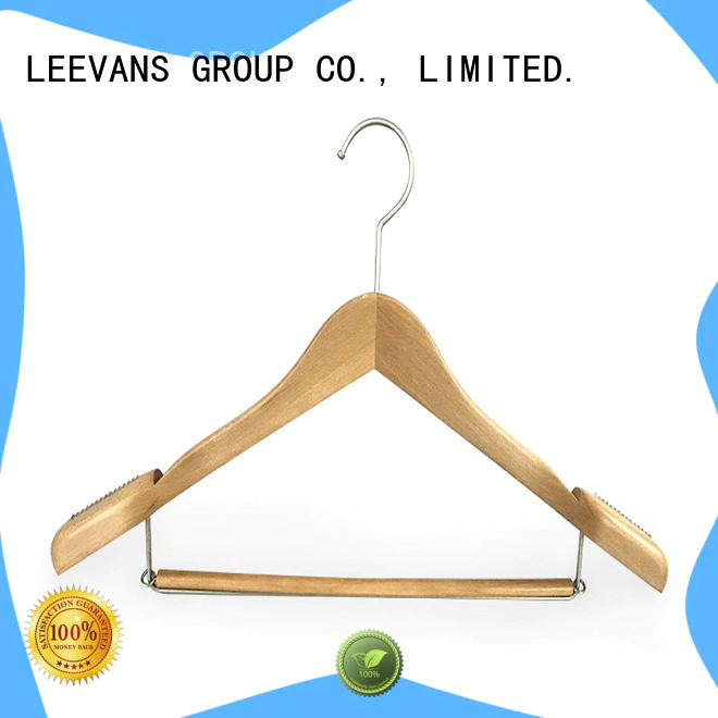 LEEVANS clips childrens wooden hangers Supply for skirt