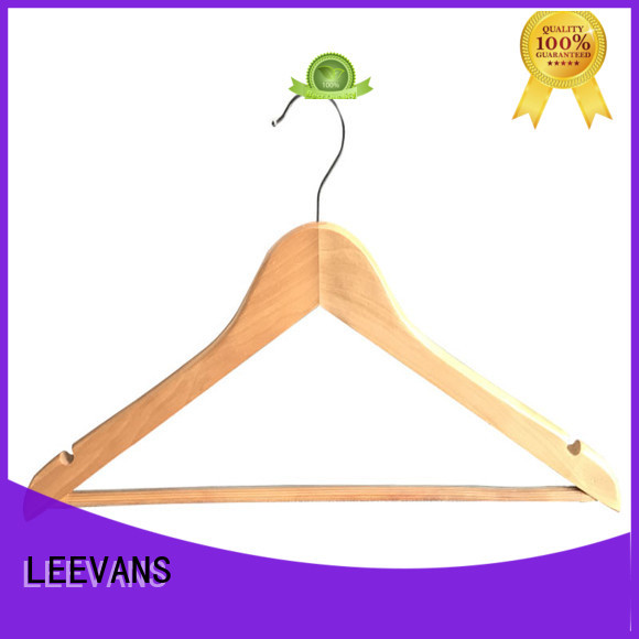 LEEVANS wooden dress hangers manufacturer for clothes