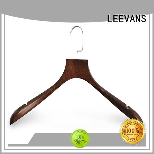 LEEVANS directly white wooden coat hangers for business for skirt