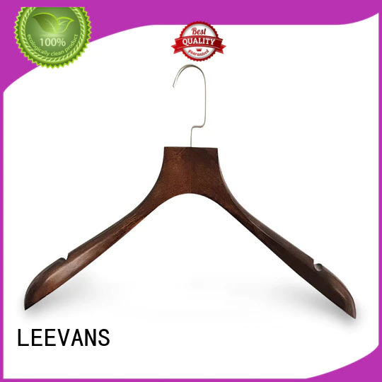flat wooden coat hanger manufacturer for trouser LEEVANS