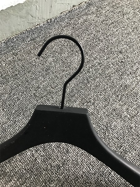 Custom black wooden hangers ash for business for kids-7