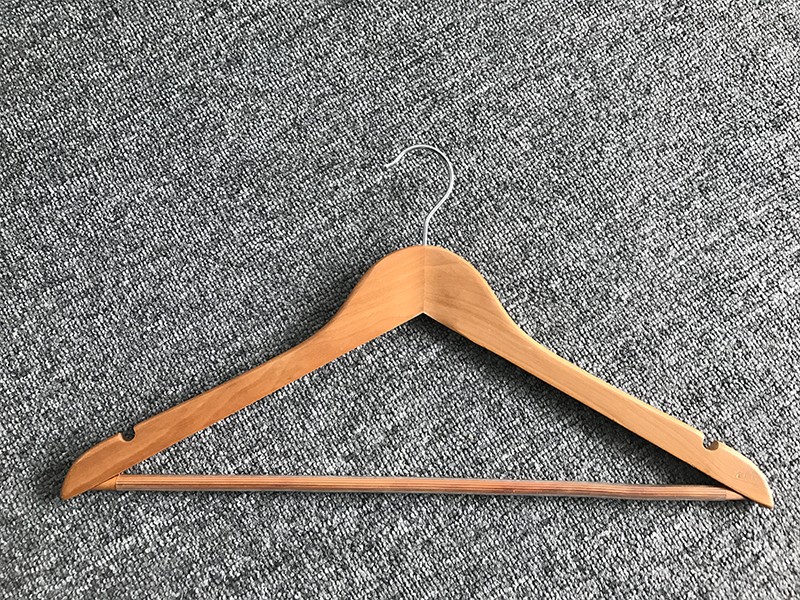 Wholesale clothes hanger clips luxury wooden factory for clothes-2