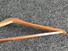 hot sale wooden hanger metal with metal hook for trouser