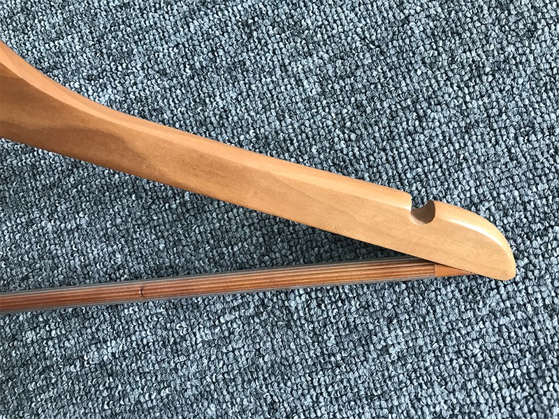 hot sale wooden hanger metal with metal hook for trouser-7