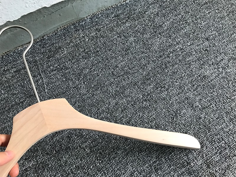 wooden suit hanger clothes with metal hook for clothes-7