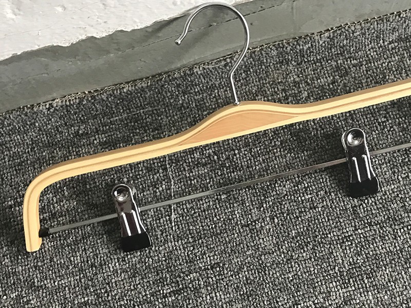 Custom black wooden hangers coat company for children