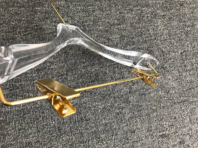 LEEVANS clear acrylic hangers manufacturer for pant