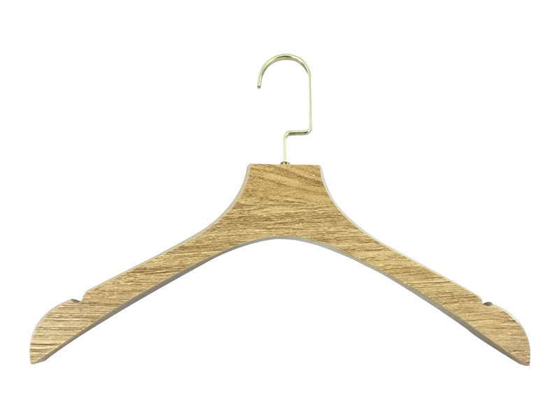 Laminated Wooden Hanger With Ash Wood Surface In Natural Color