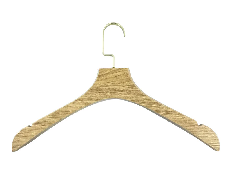 Laminated Wooden Hanger With Ash Wood Surface In Natural Color