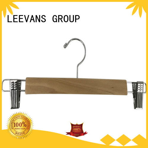 LEEVANS natural mens suit hangers for business for clothes