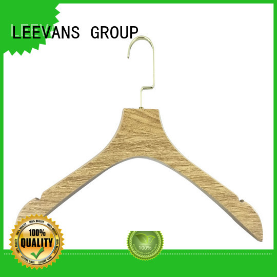 luxury  wooden cloth hanger hangers for trouser LEEVANS