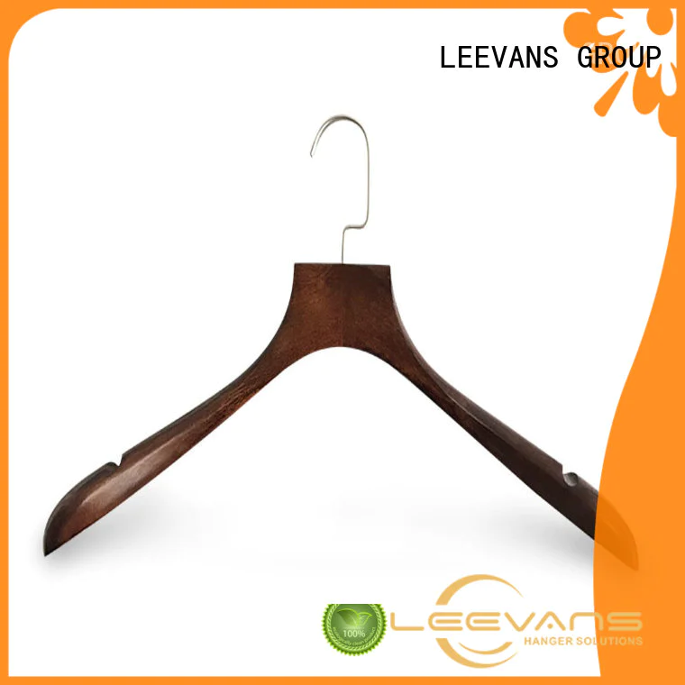 LEEVANS fashion threshold wooden hangers supplier for skirt