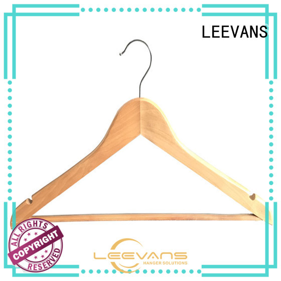 LEEVANS High-quality dark brown wooden hangers Supply for skirt