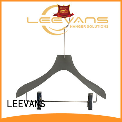 LEEVANS shop clear acrylic hangers with wide shoulder for T-shirts