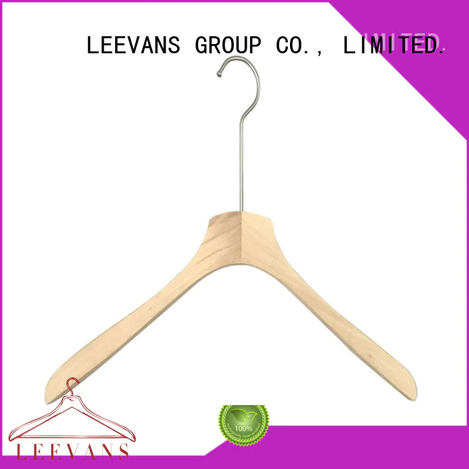 LEEVANS clothes wooden clothes hanger manufacturer for clothes