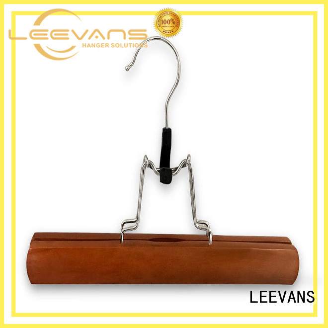 adult custom wooden hangers extension for trouser LEEVANS
