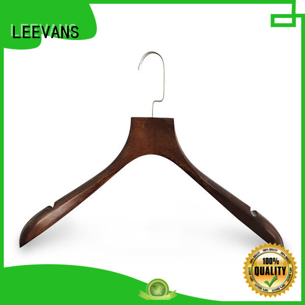 LEEVANS locking wooden coat hanger manufacturer for pants