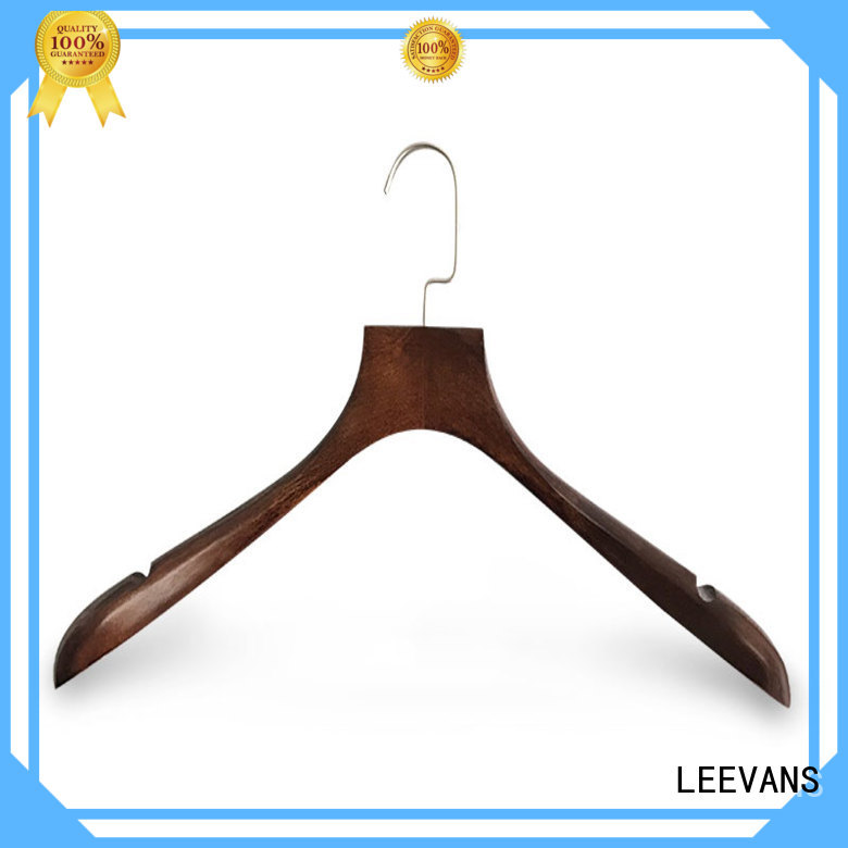 LEEVANS custom personalised wooden hangers wholesale for kids