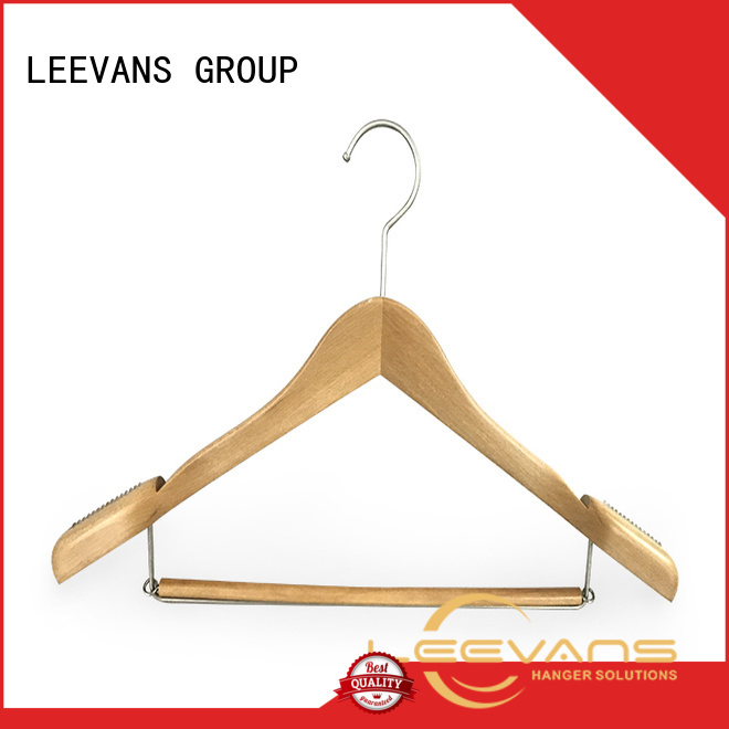 LEEVANS quality black wooden coat hangers company for pants