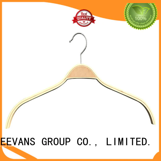 New white wooden clothes hangers shape factory for kids