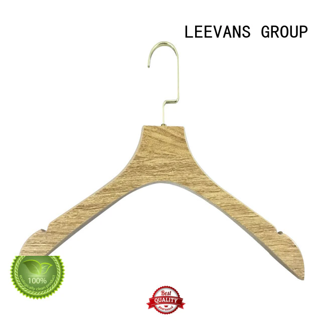 threshold wooden hangers manufacturer for trouser LEEVANS