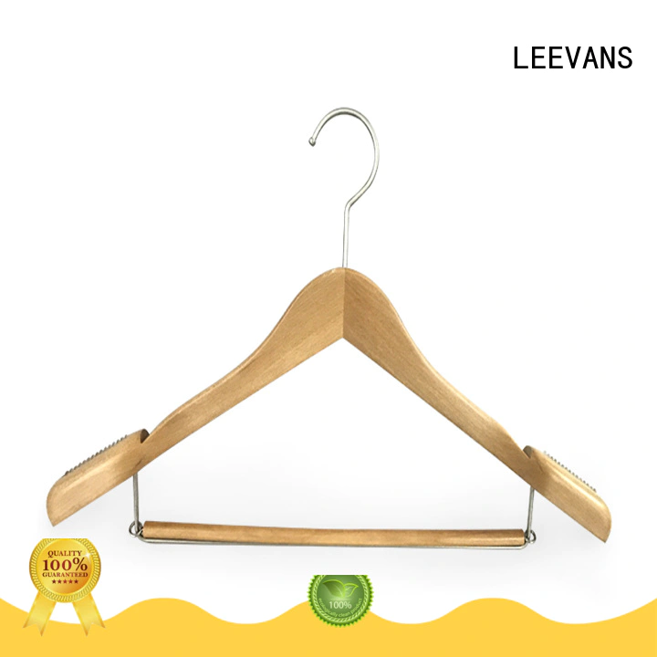 ultra grey wooden hangers wholesale for clothes LEEVANS