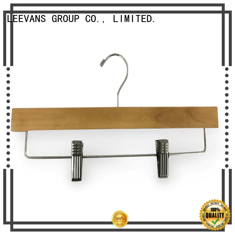 LEEVANS fashion custom wooden hangers wholesale for clothes