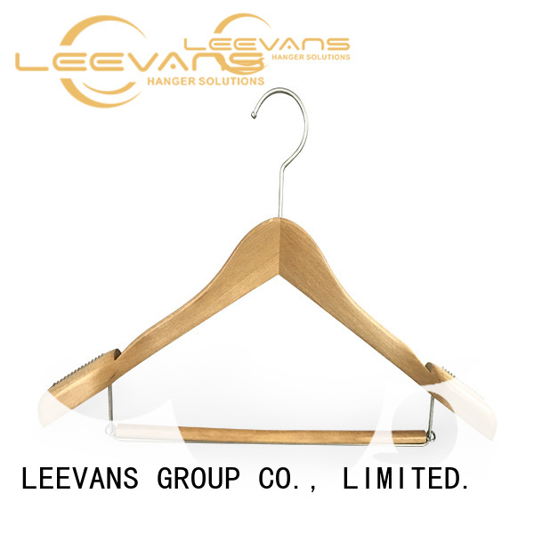 LEEVANS Custom cheap white wooden hangers Supply for children