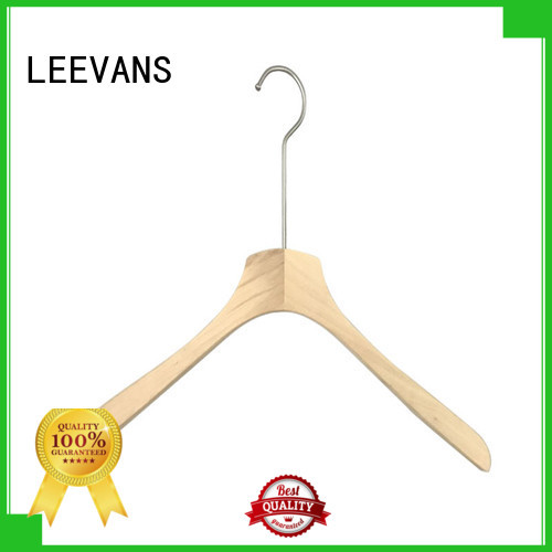 High-quality brown wooden hangers brown for business for pants