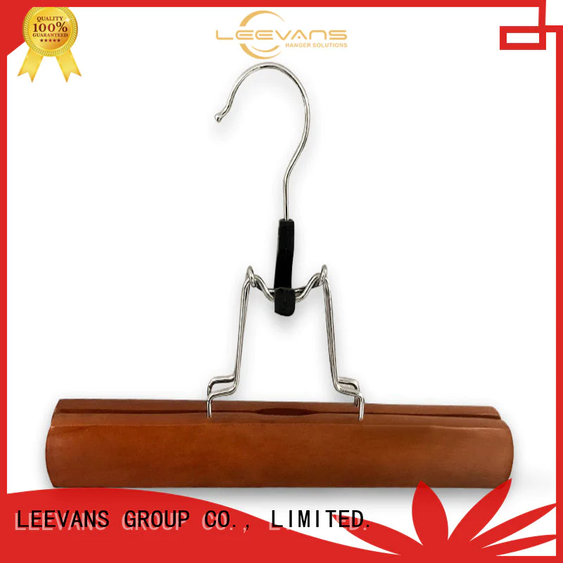 LEEVANS laminated wooden clothes hanger supplier for pants
