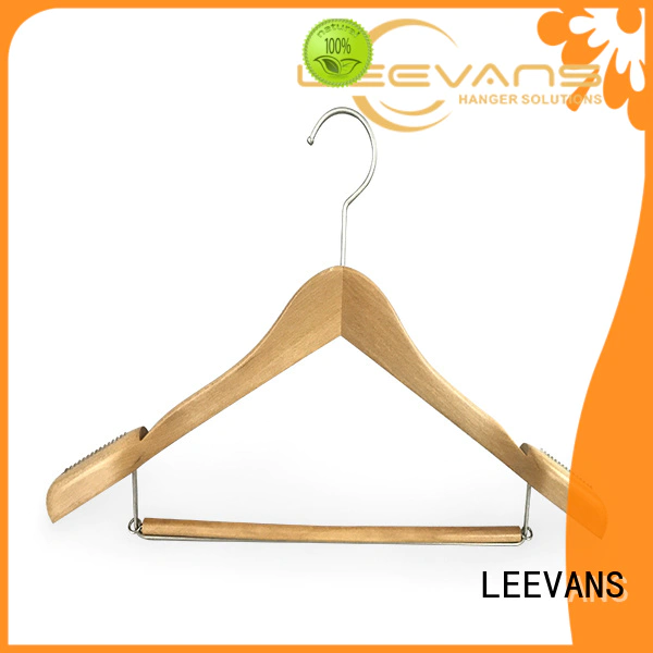 Custom heavy duty wooden coat hangers quality manufacturers for pants