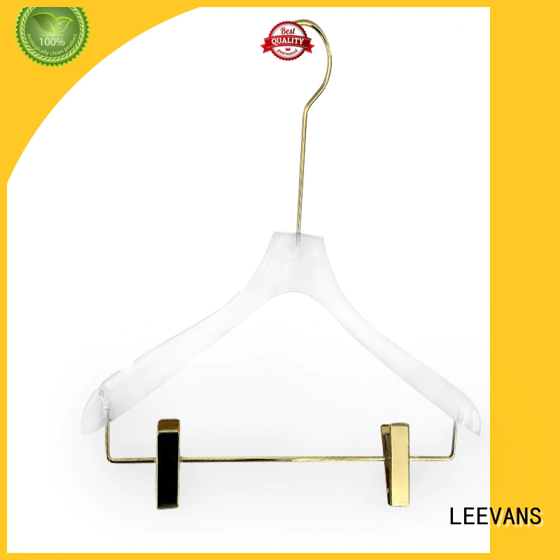 LEEVANS transparent personalized hangers for business for pant