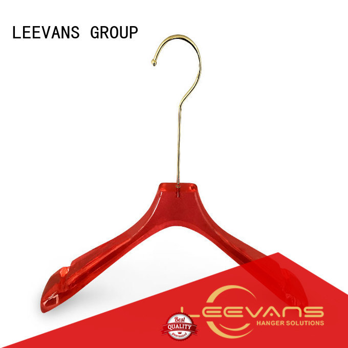 LEEVANS fashion acrylic clothes hangers oem for suits