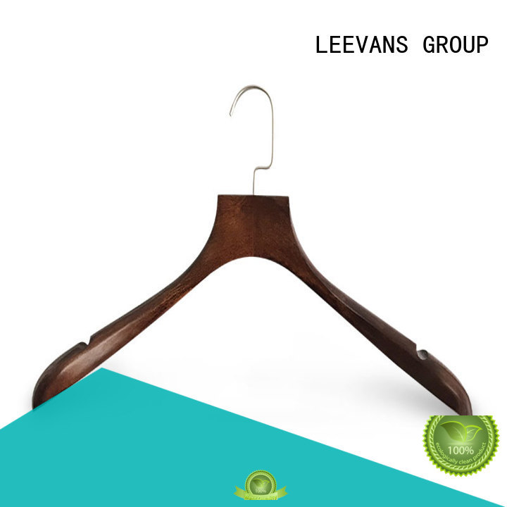 LEEVANS kids white wooden hangers painting for pants
