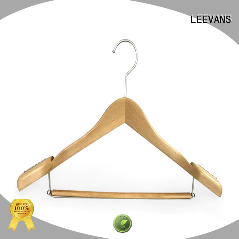 LEEVANS New white wooden trouser hangers Supply for skirt