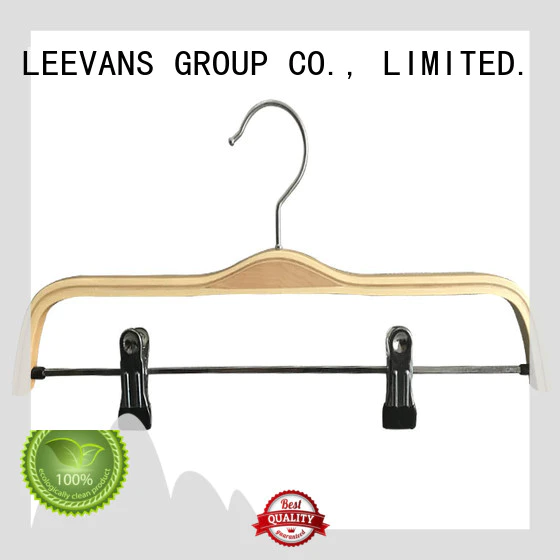 LEEVANS Custom wooden hangers manufacturers for pants