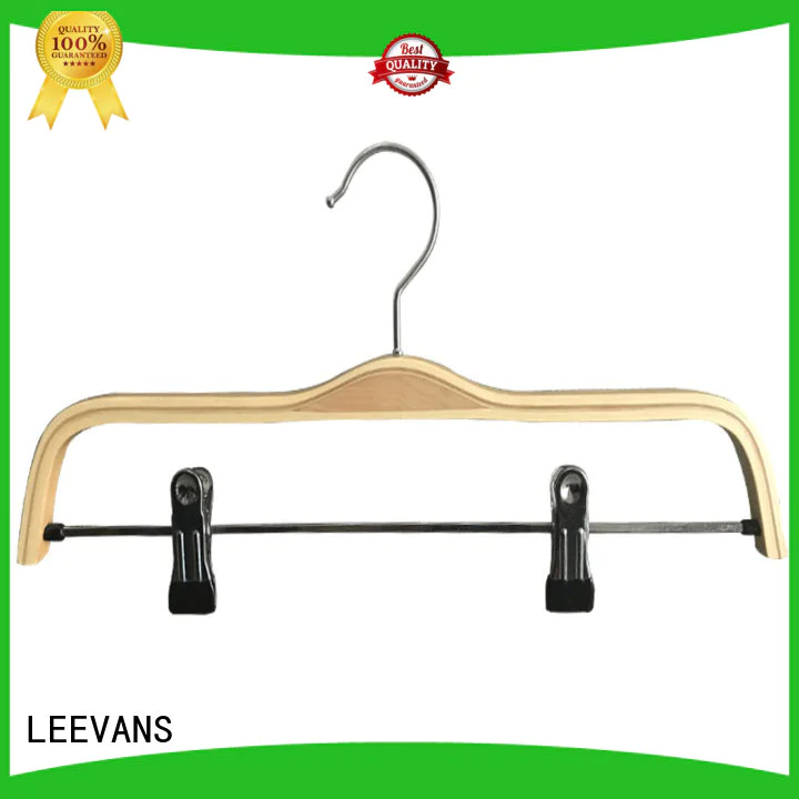 LEEVANS Best black wooden clothes hangers Supply for skirt