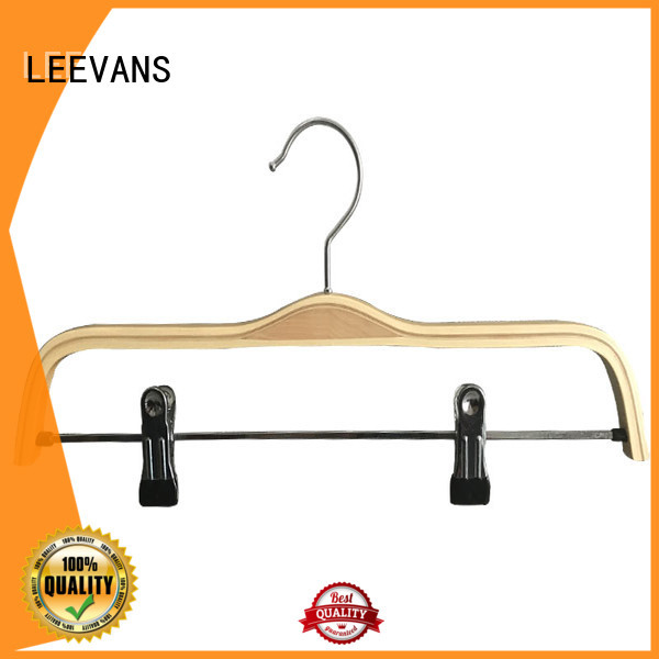 LEEVANS directly black wooden hangers wholesale for skirt