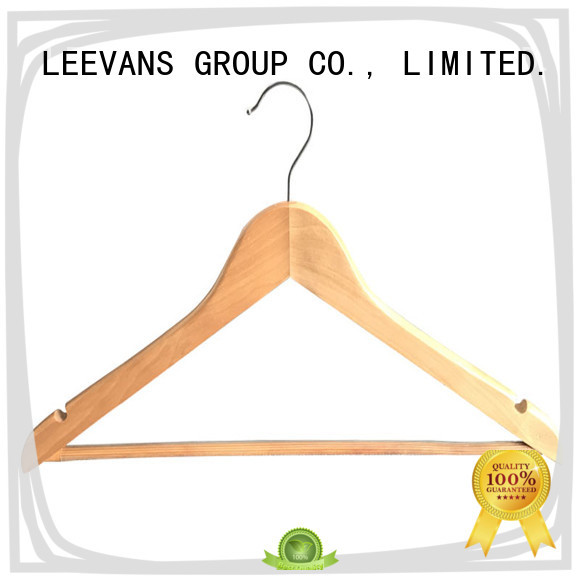 LEEVANS online wooden pants hangers supplier for trouser