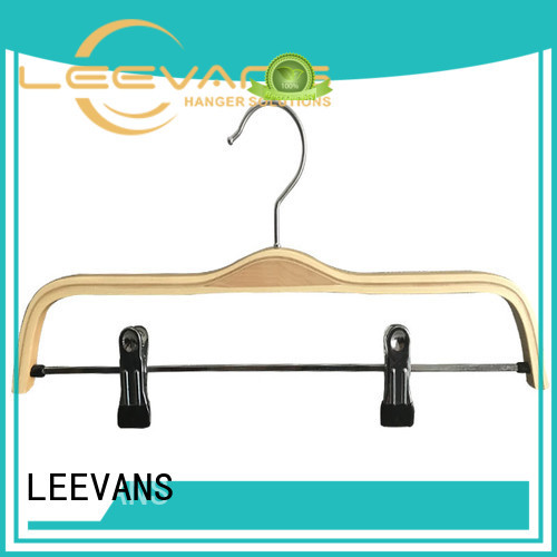 LEEVANS pants custom wooden hangers manufacturer for children
