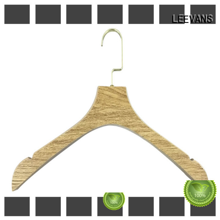 LEEVANS free wooden hanger wholesale manufacturer for children