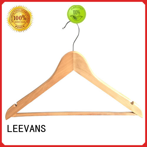 LEEVANS Best wooden coat hangers with clips factory for kids