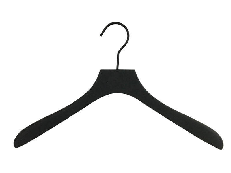 Custom black wooden hangers ash for business for kids-1