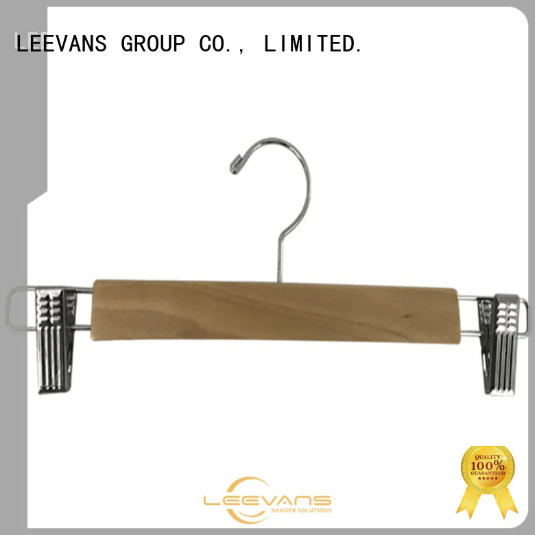 LEEVANS sales wooden suit hangers wholesale company for clothes