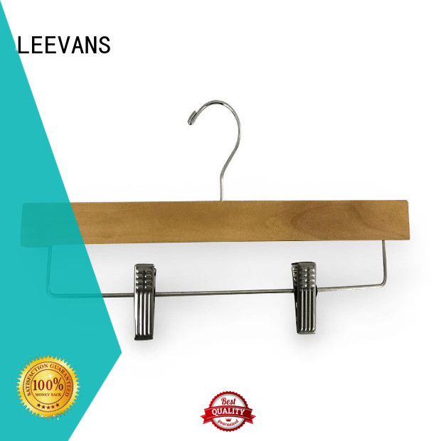 LEEVANS exported thin wooden hangers Supply for trouser