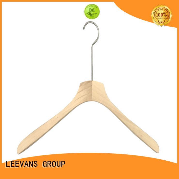 LEEVANS Custom wooden laundry hanger Suppliers for clothes