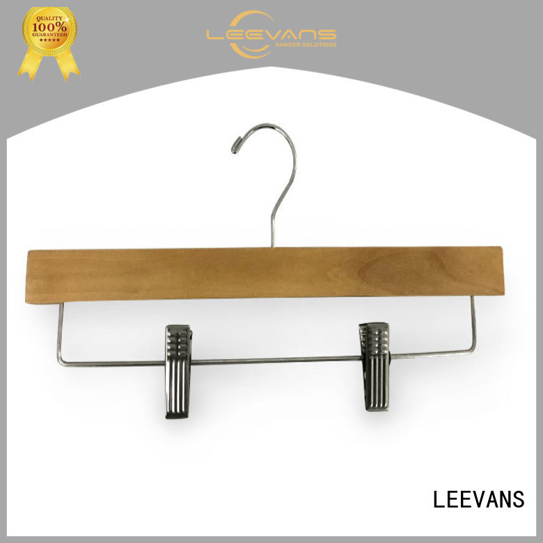 LEEVANS online wooden skirt hangers manufacturer for kids