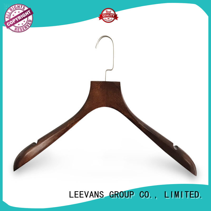 sale kids wooden hangers brown for skirt LEEVANS