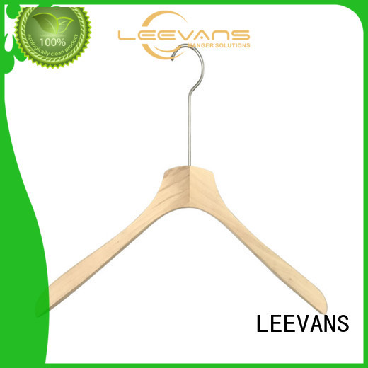 LEEVANS non dark wood coat hangers for business for children
