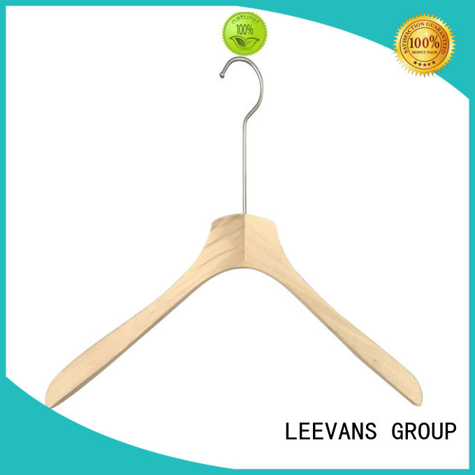LEEVANS New dark wood coat hangers Supply for pants